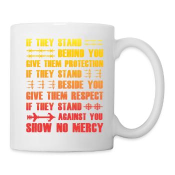 Wikinger-Sprichwort - Tasse - Weiß - Rechts
