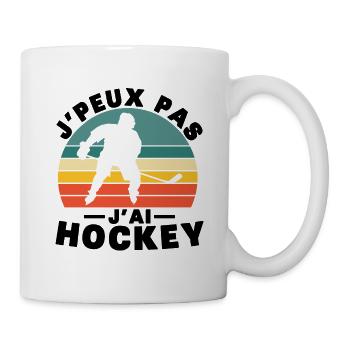 I Can't I Have Hockey Humor Gift - Tasse - Weiß - Rechts