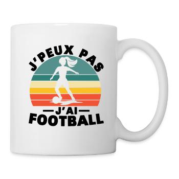 I Can't I Have Football Humor Gift - Mug - white - Right