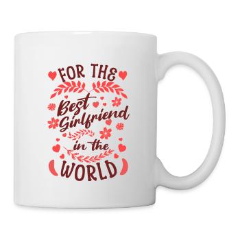For best friend (partner) of the world love - Mug - white - Right