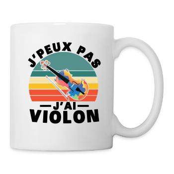 Ich kann keine Geige haben - Tasse - Weiß - Rechts