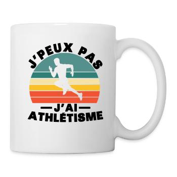 I can't I have athletics - Mug - white - Right
