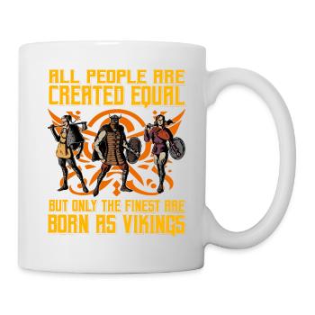 All people are created equal but only the finest - Mug - white - Right