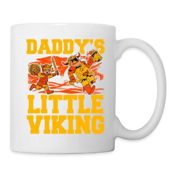 Daddy's little Viking - Mug - white - Right