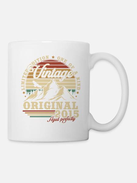 Vintage 2015 Original Cadeau D’anniversaire - Mug blanc - blanc