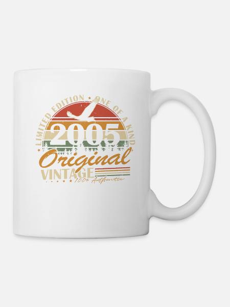 2005 Original Vintage Retro Geburtstagsgeschenk - Tasse - Weiß