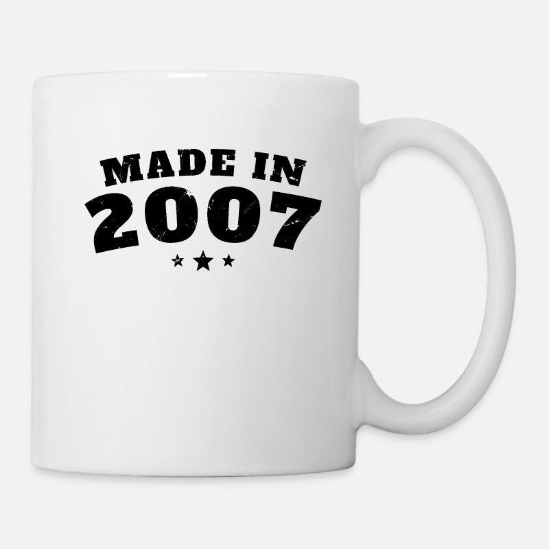 Made in 2007 18 Year Old Birthday Gift - Mug - white