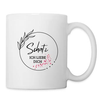 Ich liebe Dich - Tasse - Weiß - Rechts