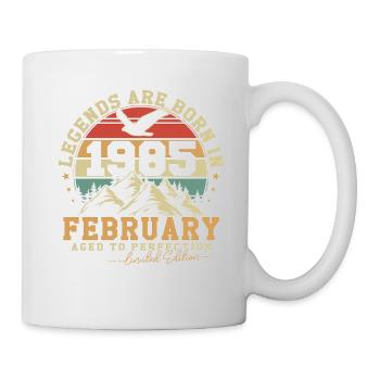 Février 1985 Vintage Anniversaire 1985 Cadeau - Mug blanc - blanc - Droite