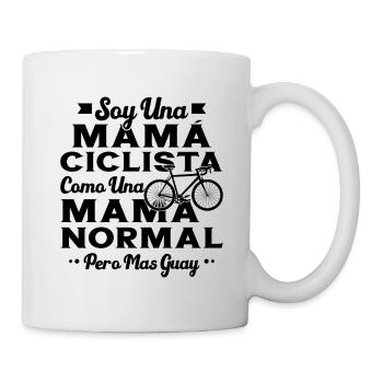 Ich bin eine Fahrrad-Mama wie eine normale Mutter - Tasse - Weiß - Rechts