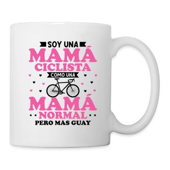 Ich bin eine Fahrrad-Mama wie eine normale Mutter - Tasse - Weiß - Rechts