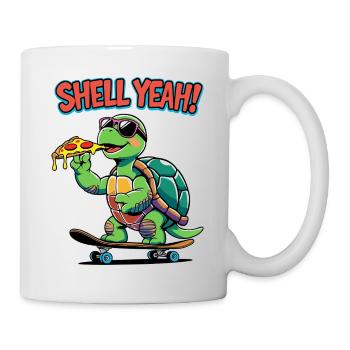 Design de tortue cool - carapace ! - Mug blanc - blanc - Droite