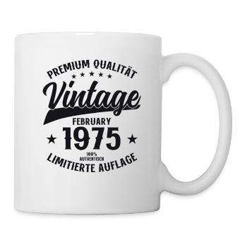 50th Birthday Gift Husband Original February 1975 - Mug - white - Right