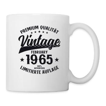 60th Birthday Gift Man Legend February 1965 - Mug - white - Right