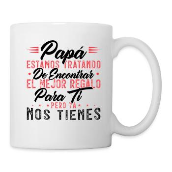 Vatertag Mann Papa Tochter Sohn Geschenk Vater - Tasse - Weiß - Rechts
