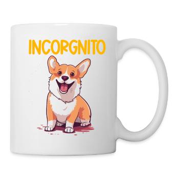 Incorgnito – Jeu de mots amusant sur le corgi - Mug blanc - blanc - Droite
