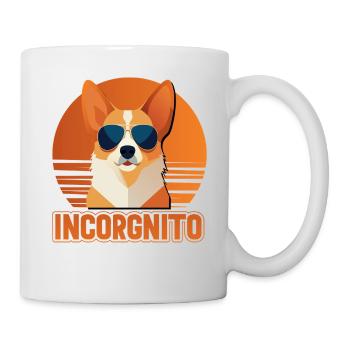 Incorgnito – Jeu de mots amusant sur le corgi - Mug blanc - blanc - Droite