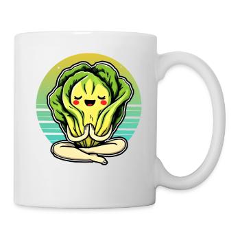 Lettuce Romaine Calm – Funny Salad - Mug - white - Right