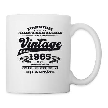 60th Birthday Gift Man Legend February 1965 - Mug - white - Right