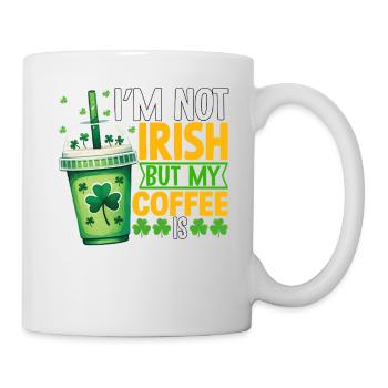 Ich bin kein Ire, aber mein Kaffee ist - Tasse - Weiß - Rechts