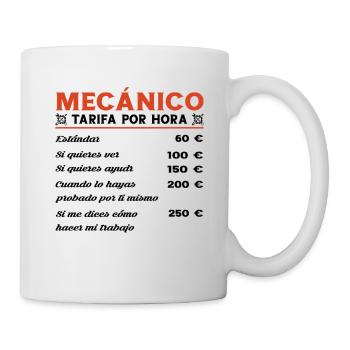 Mechanic Hourly Rate Garage - Mug - white - Right