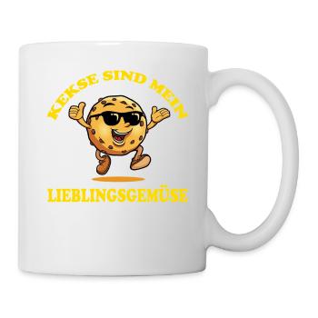 Cookies are my favorite vegetable - Mug - white - Right