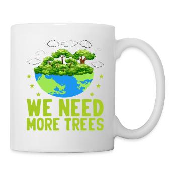 Nous avons besoin de plus d’arbres - Mug blanc - blanc - Droite