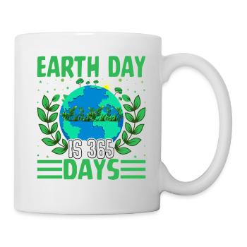 Le Jour de la Terre est de 365 jours - Mug blanc - blanc - Droite