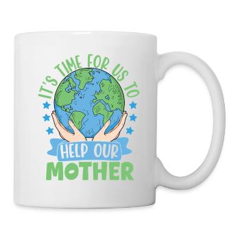 Il est temps pour nous d’aider notre Mère - Mug blanc - blanc - Droite