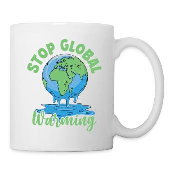 Stopper le réchauffement climatique - Mug blanc - blanc - Droite