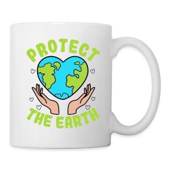 Schützen Sie die Erde - Tasse - Weiß - Rechts
