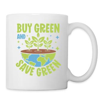 Buy Green and save Green - Mug - white - Right