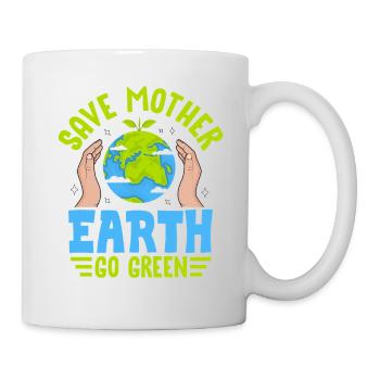 Save Mother Earth Go Green - Mug - white - Right