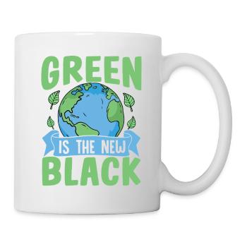 Le vert est le nouveau noir - Mug blanc - blanc - Droite