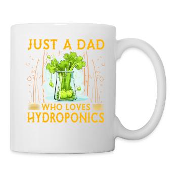 Just a Dad who loves Hydroponics - Mug - white - Right