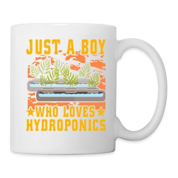 Just a Boy who loves Hydroponics - Mug - white - Right