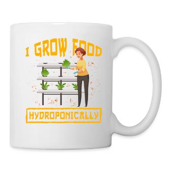 I grow food Hydroponics - Mug - white - Right