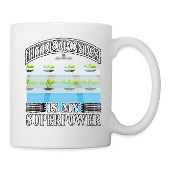 Hydroponics is my superpower - Mug - white - Right