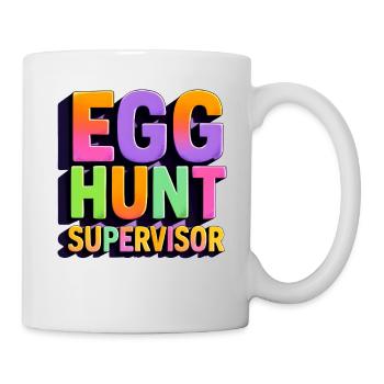 Betreuer der Eiersuche - Tasse - Weiß - Rechts