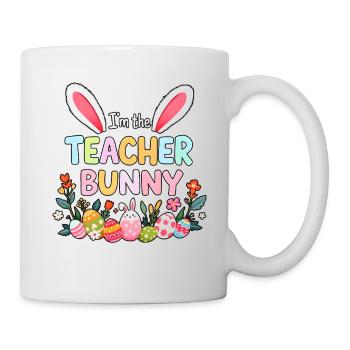 Je suis le lapin de l’enseignant - Mug blanc - blanc - Droite