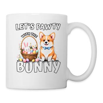 Lass uns mit dem Hasen scharren - Tasse - Weiß - Rechts