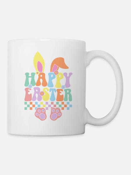 Frohe Ostern - Tasse - Weiß