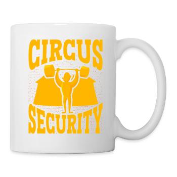 Zirkus Sicherheit - Tasse - Weiß - Rechts