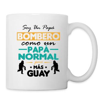 Je suis papa pompier / papa pompier - Mug blanc - blanc - Droite