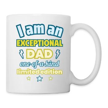Außergewöhnlicher Papa, Vatertagsgeschenk - Tasse - Weiß - Rechts