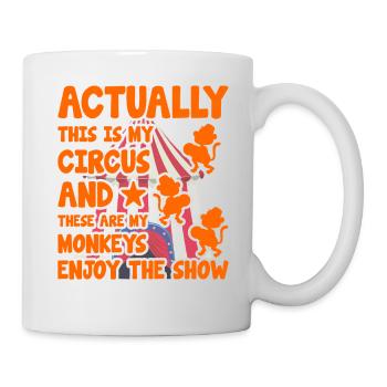 Actually this is my circus and these are my monkey - Mug - white - Right