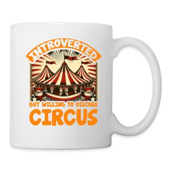 Introverti mais prêt à discuter de cirque - Mug blanc - blanc - Droite