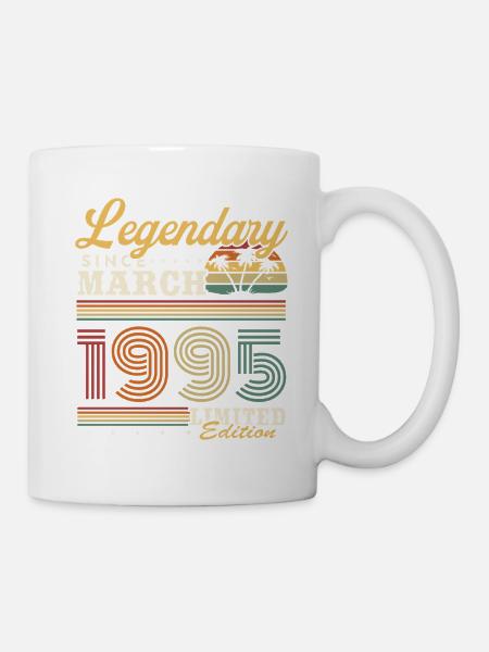Légendaire depuis mars 1995 millésime anniversaire - Mug blanc - blanc