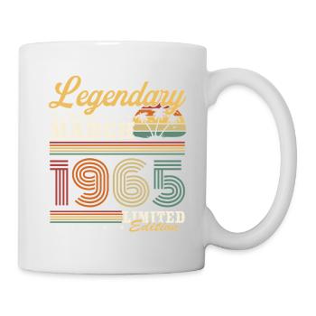 Legendary since March 1965 vintage birthday - Mug - white - Right