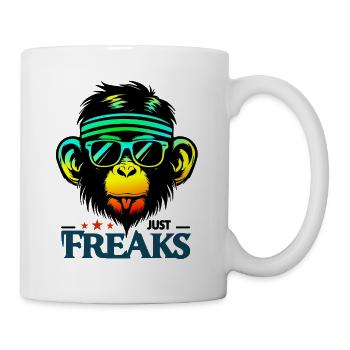 Just Freaks Monkey Affe Sports - Just Freaks ® - Tasse - Weiß - Rechts